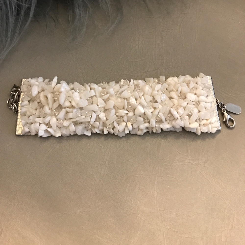 White stone bracelet
