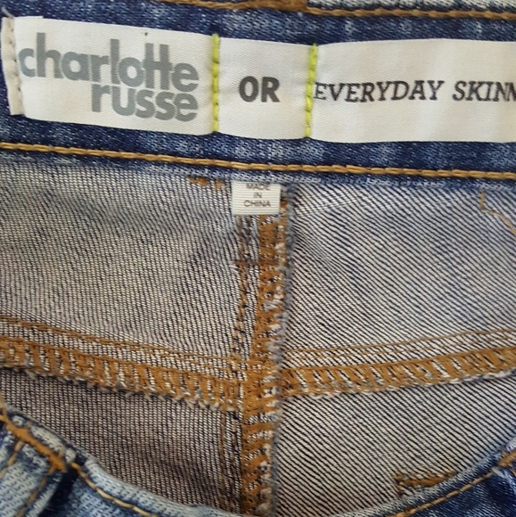 Charlotte Russe everyday skinny sz 0r   destroyed - Picture 2 of 6