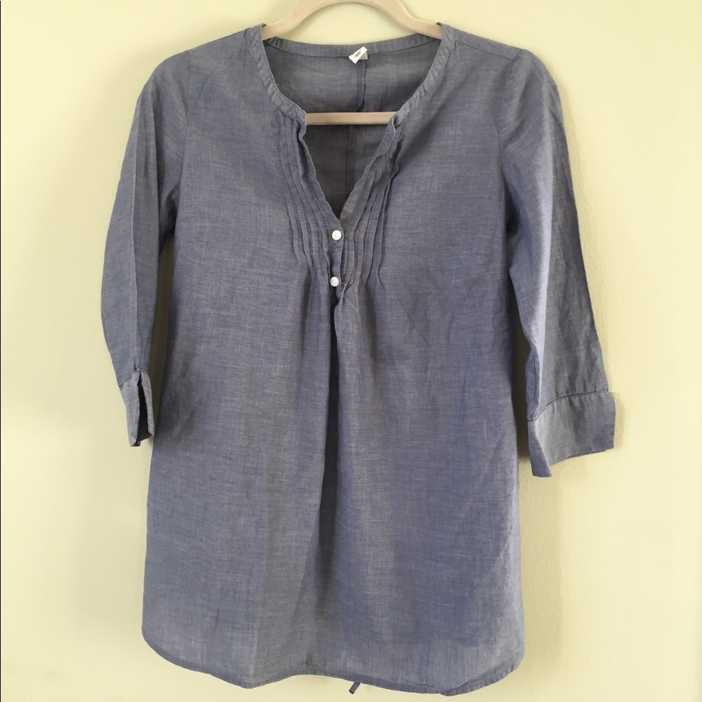 Old Navy Maternity Chambray Blouse, XS