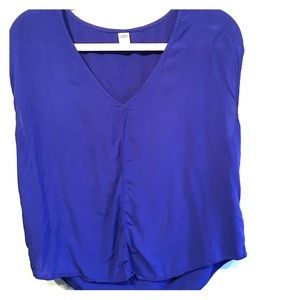 Blueish purple v neck tank