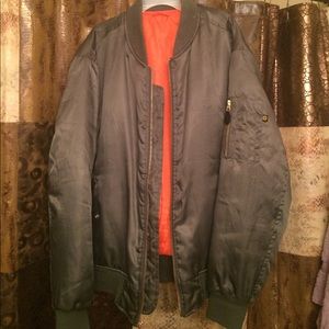 Dark green bomber jacket