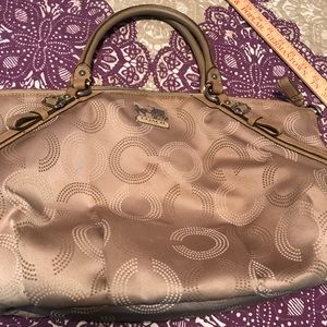 Coach Dotted Op Art Sophia large handbag