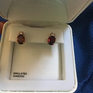 Ruby earrings