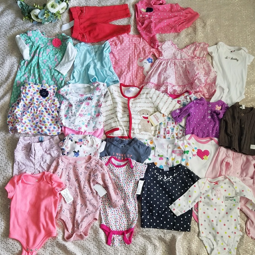 25 piece 3 month old baby girl clothes