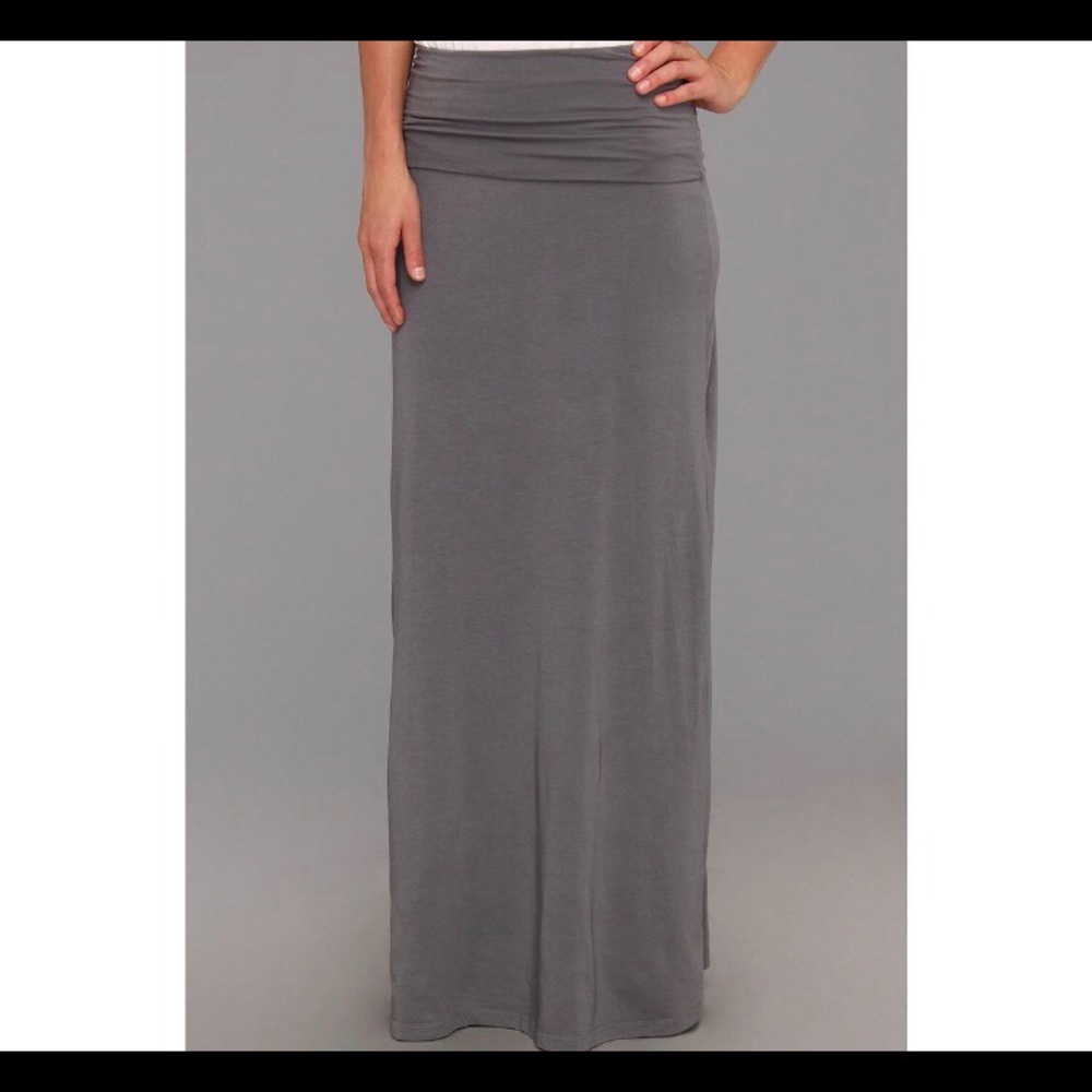 SPLENDID MAXI FOLD-OVER MAXI SKIRT
