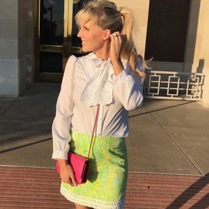 Lilly Pulitzer Floral & Tiger Print Skirt