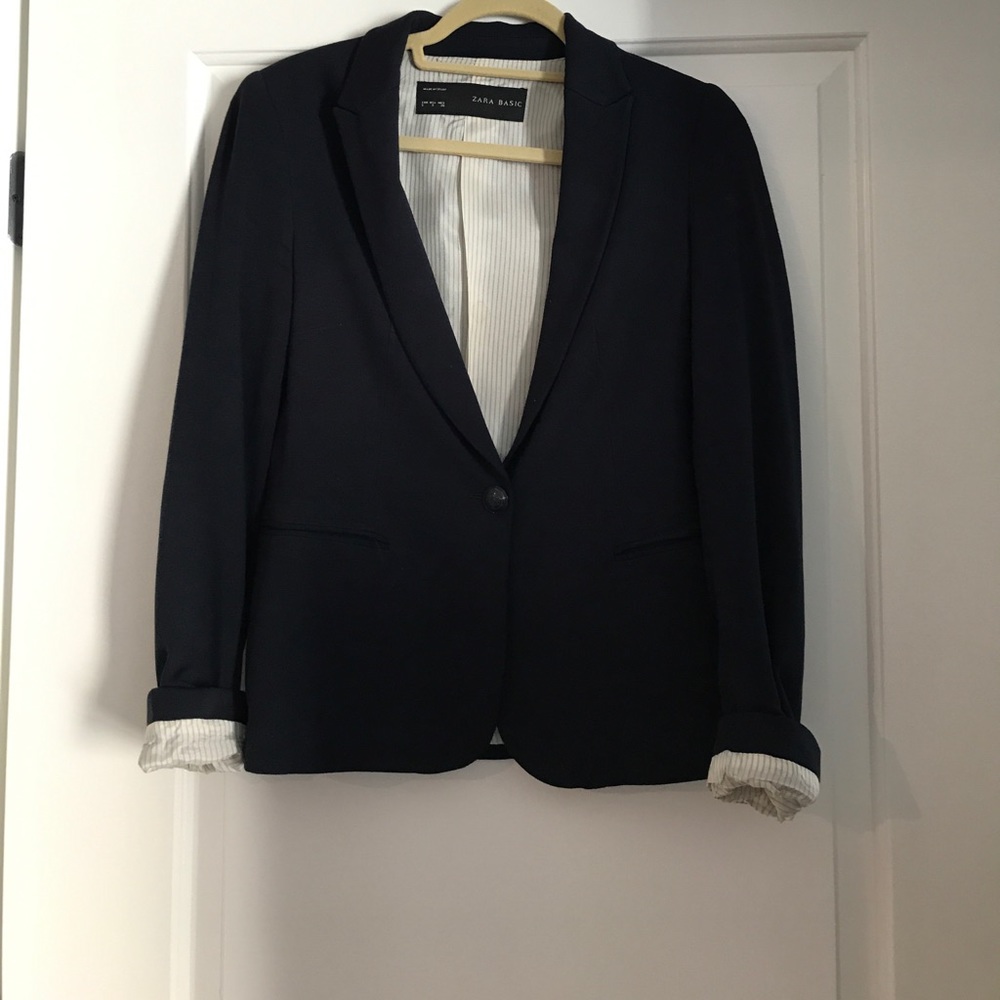 Zara Navy Blue Blazer