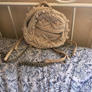 Zara mini crochet bakcpack