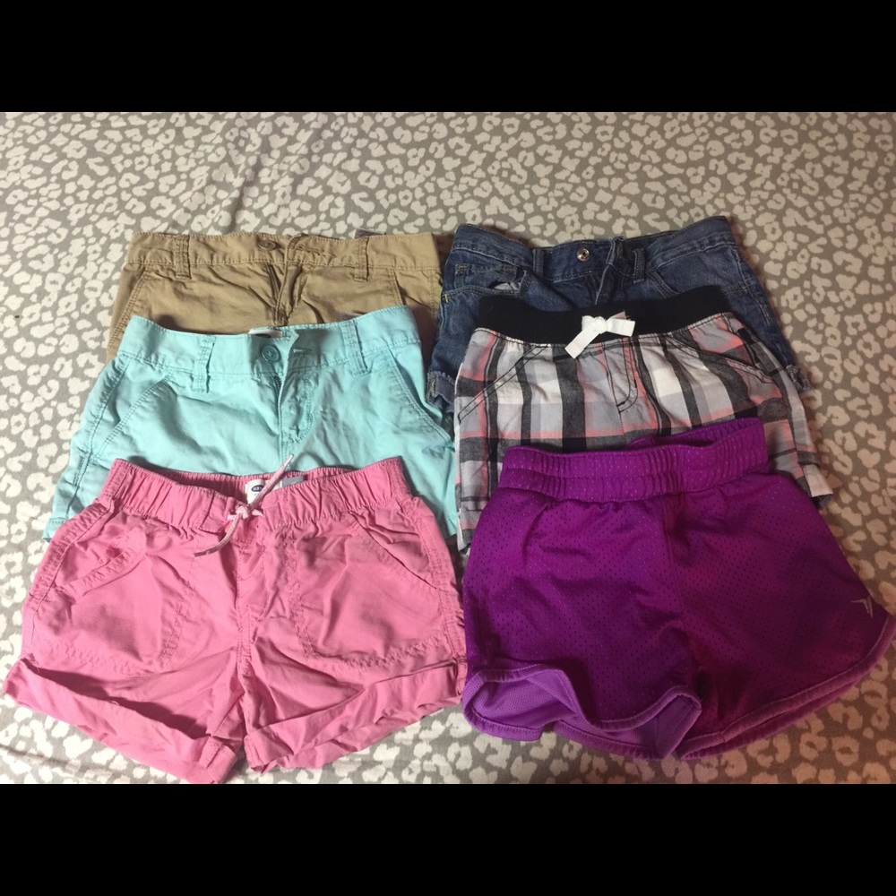 Lot of kids girls shorts khaki active denim