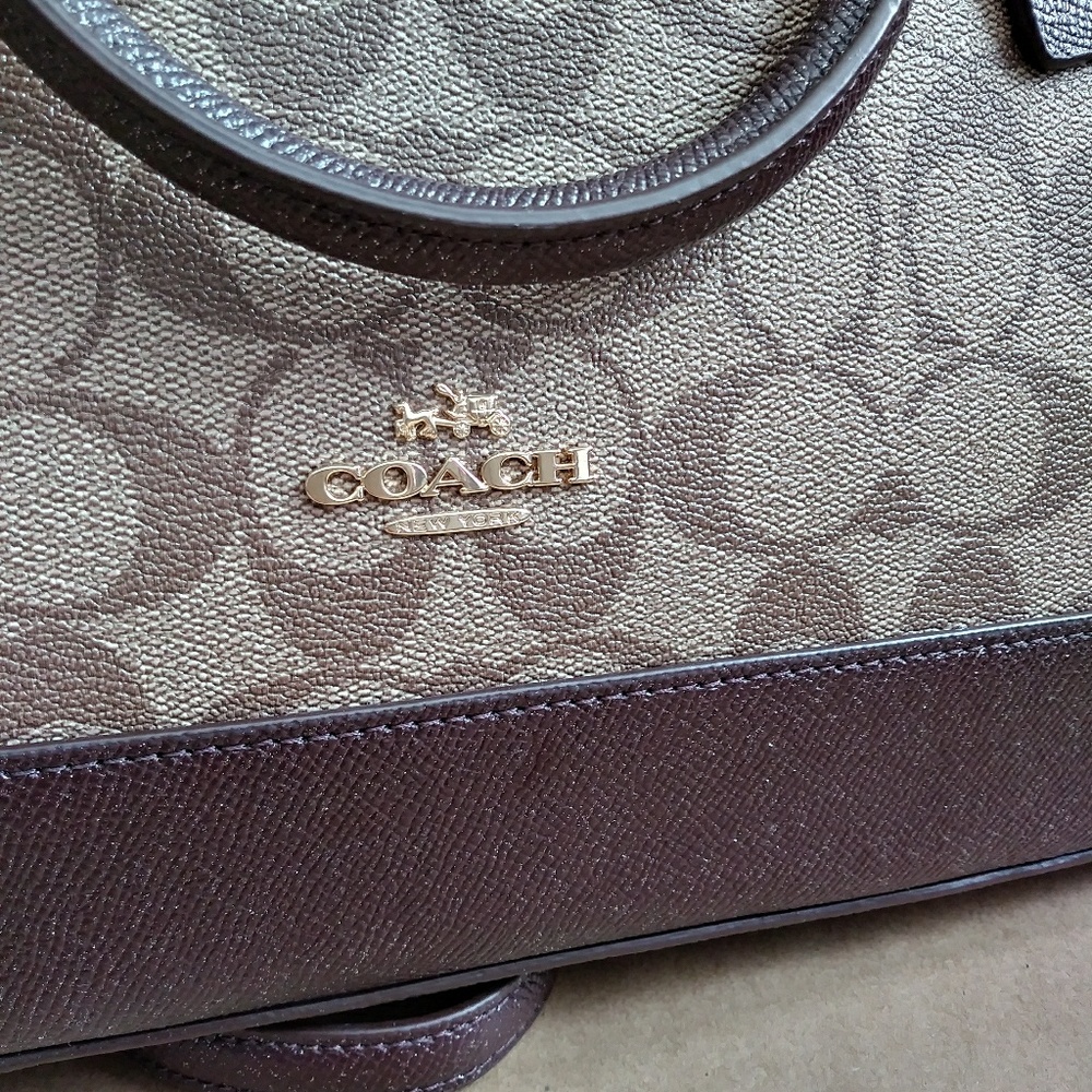 SOLD !!! Coach large  tote purse bag w/ wallet - Picture 4 of 8