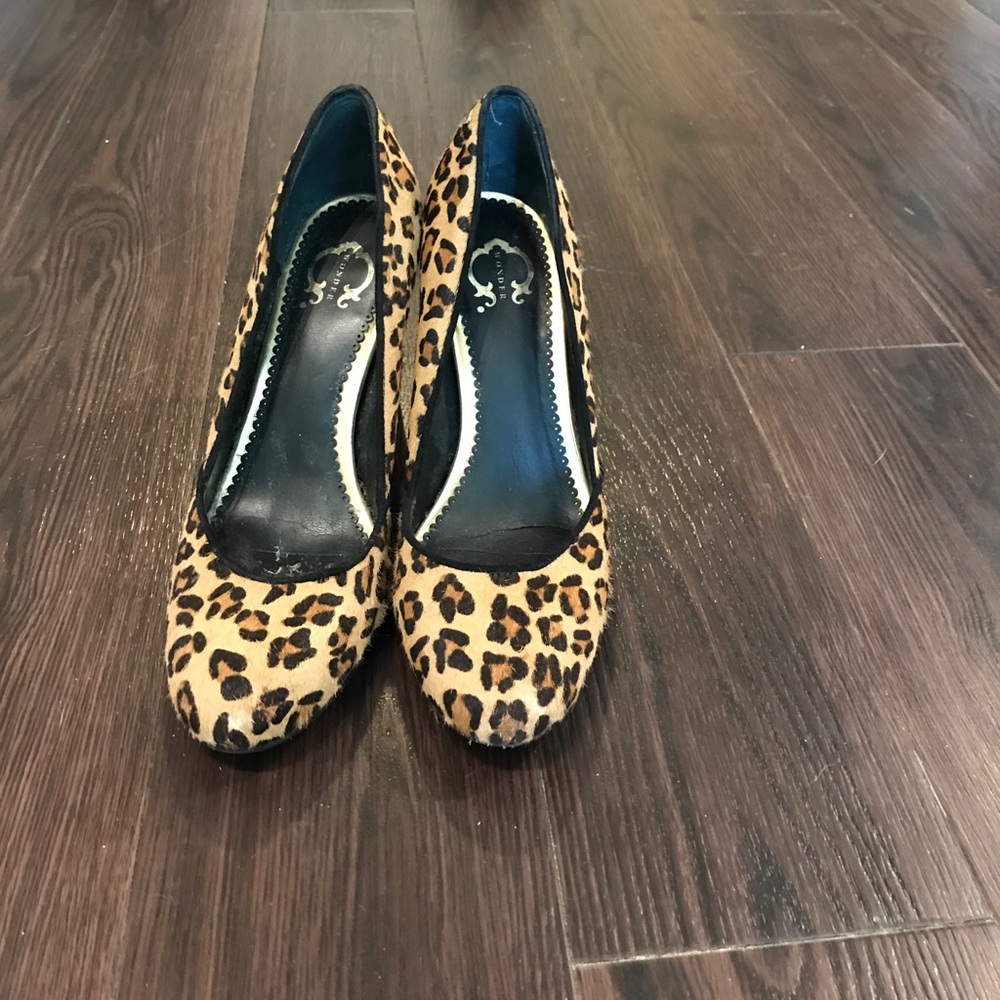 C. Wonder calf hair heels