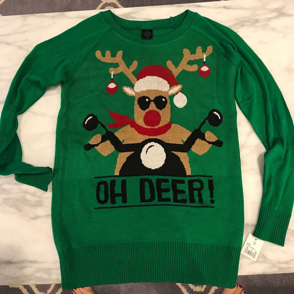 Ugly Christmas Sweater— Oh Deer!