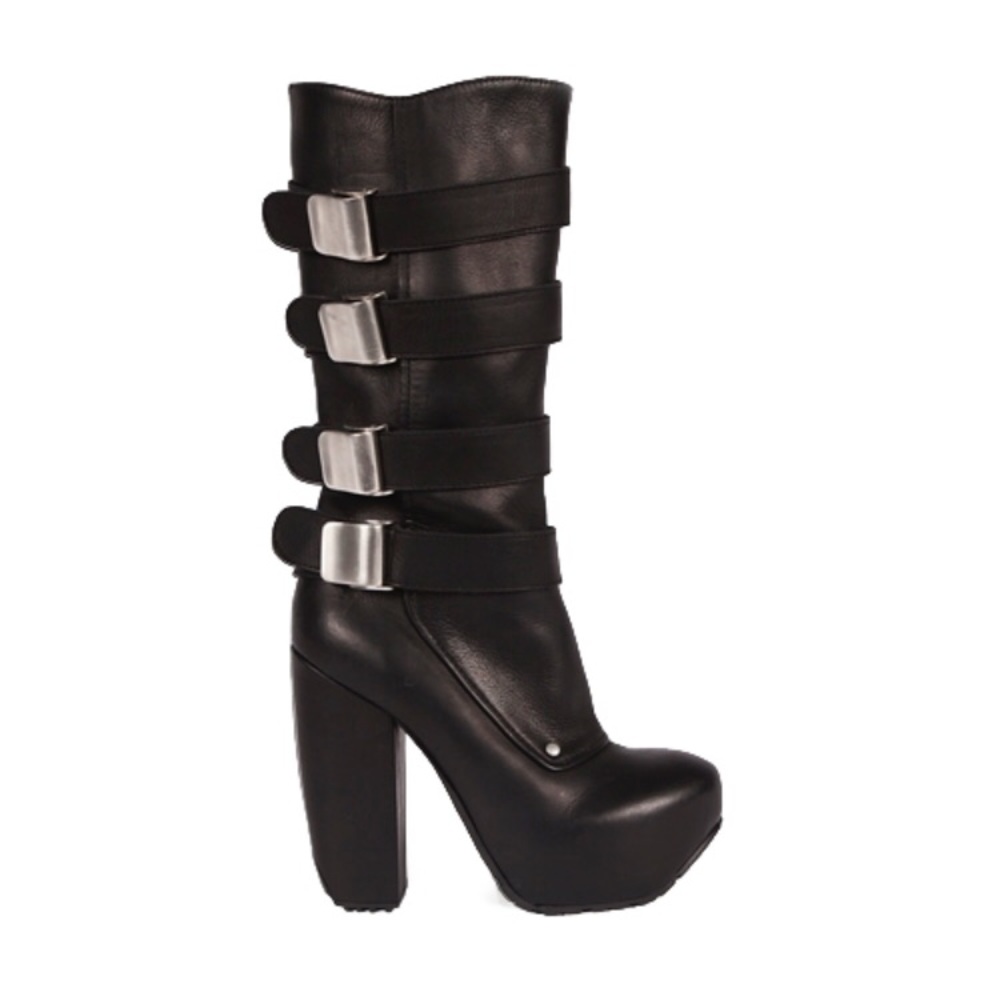 Miista Madde buckle leather boots