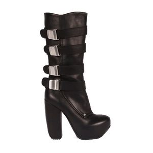 Miista Madde buckle leather boots