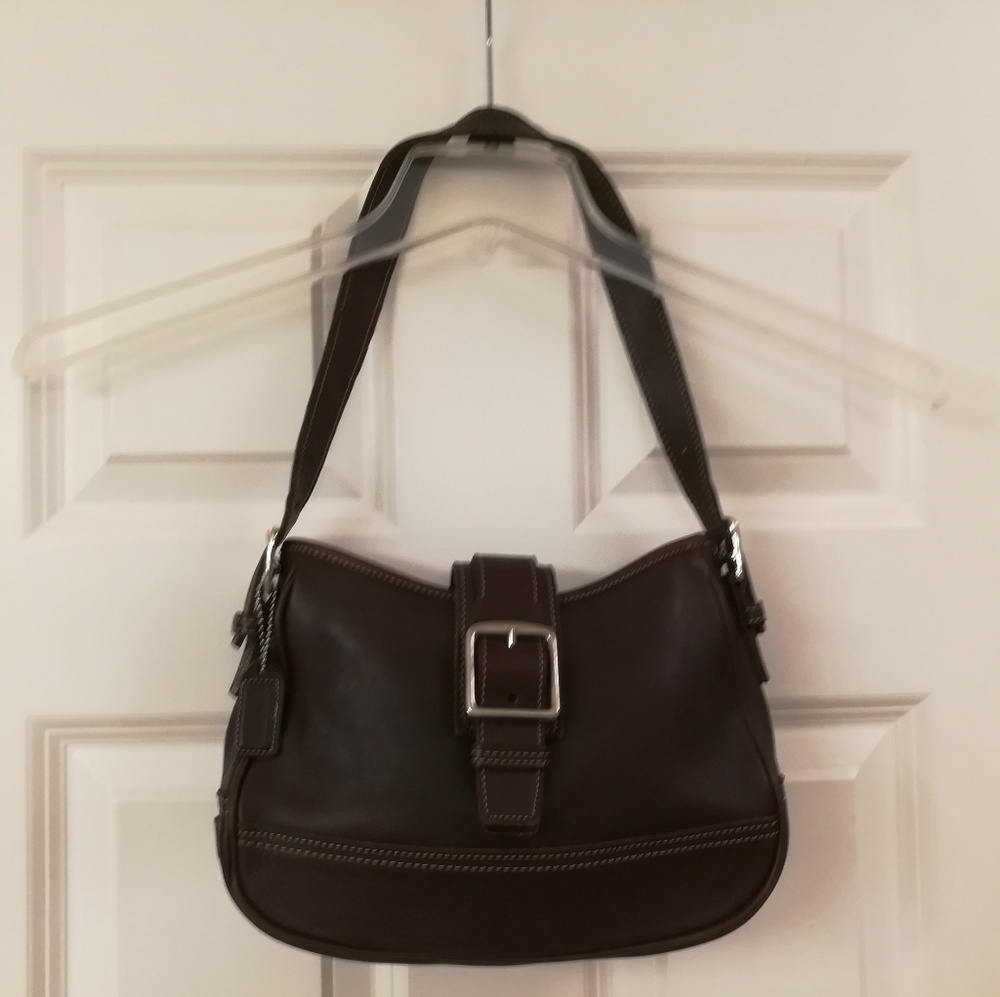 EUC leather coach handbag