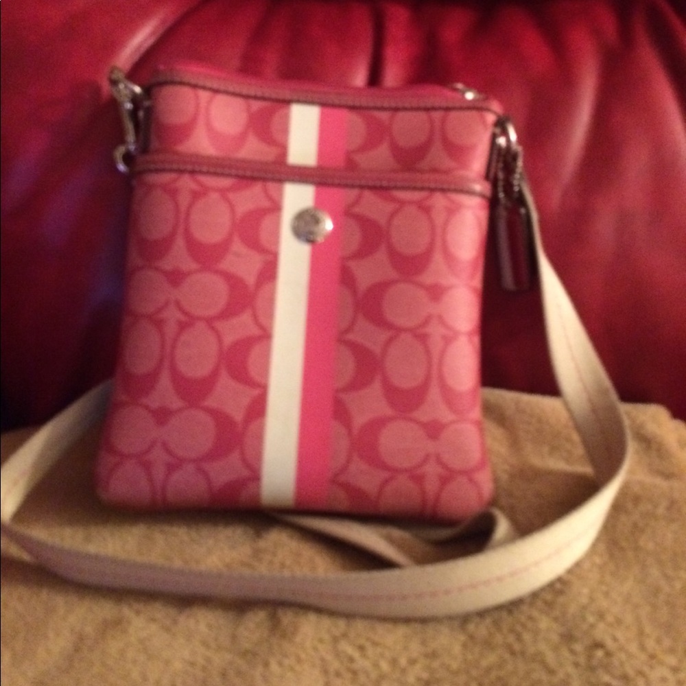 Pink coach purse