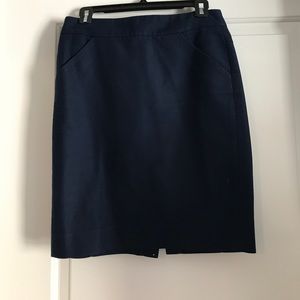 J. Crew navy pencil skirt