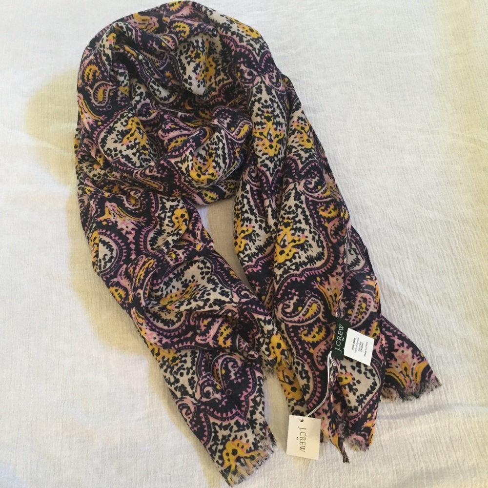 NWT jcrew printed scarf