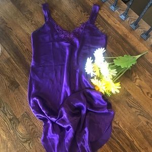 Deep Purple Adonna Slip/Nightgown, Womens Size L