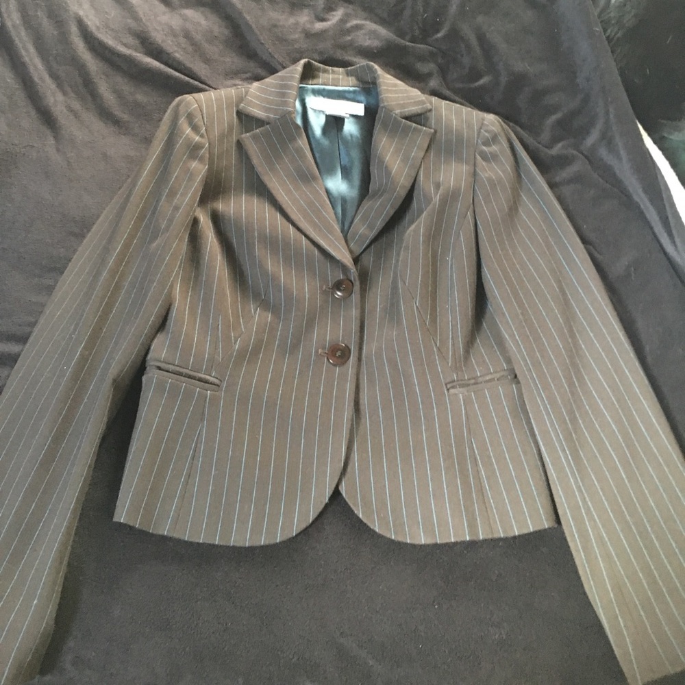 Pinstriped Suit Jacket