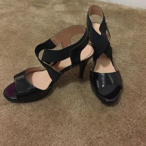 Black Liz Claiborne Heels EUC