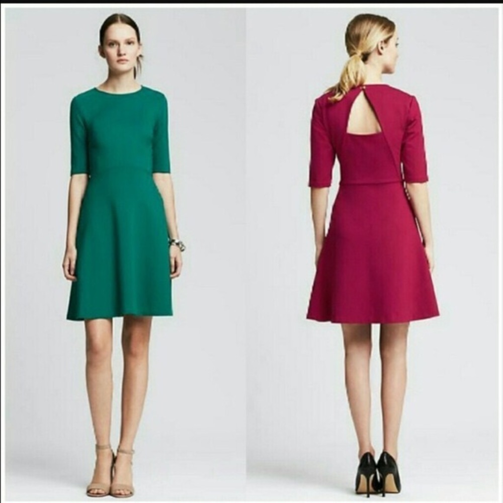 Banana Republic ponte cutout dress with pockets