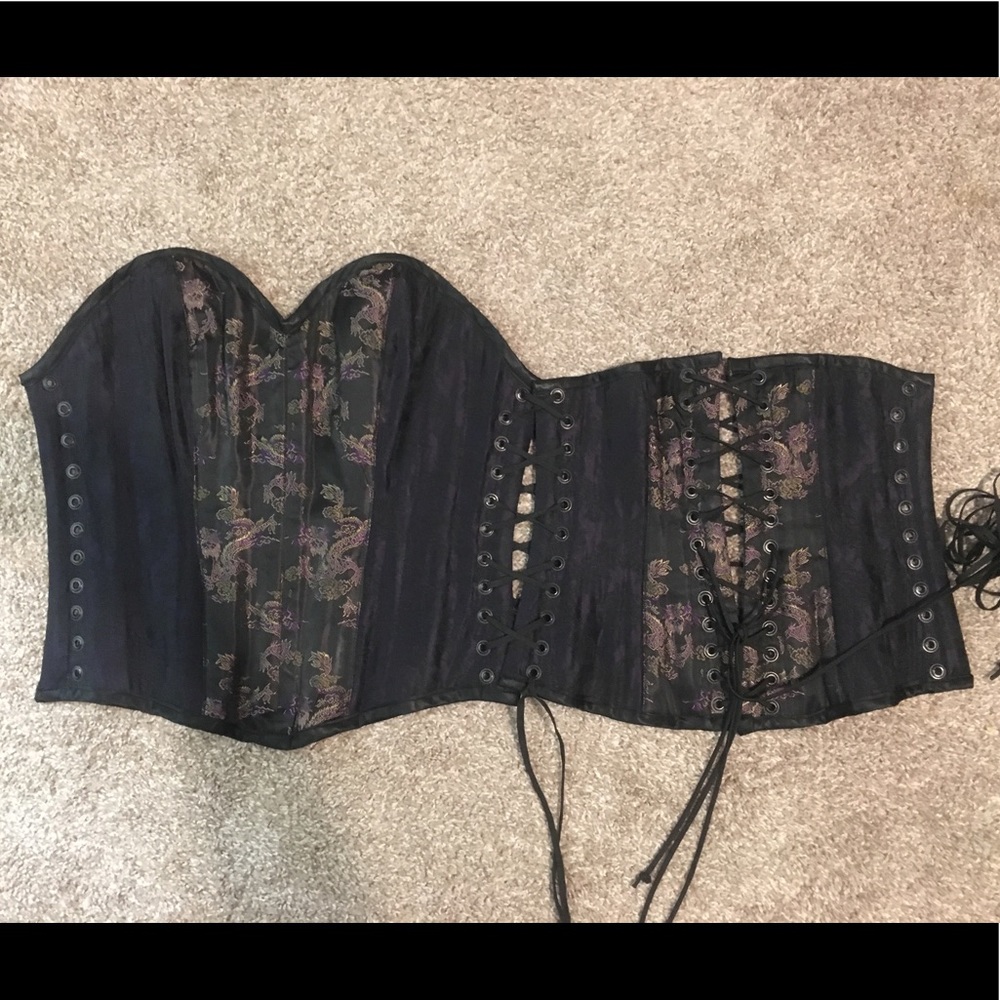 Boned Renaissance corset reversible