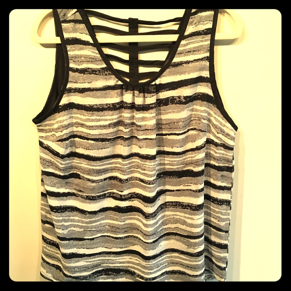 Multi color tank with strappy back