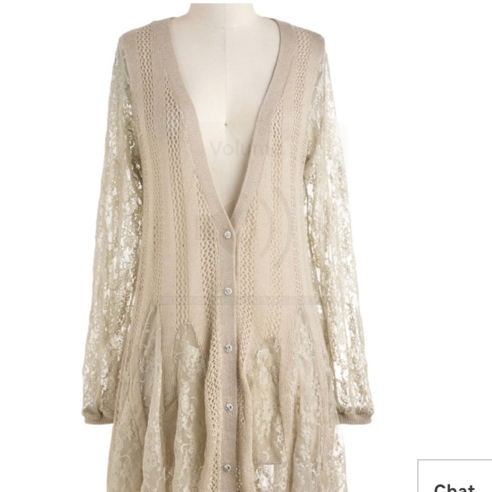 Long Lace Cardigan