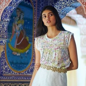 MEadow Rue Anthropologie M Nellore Blouse