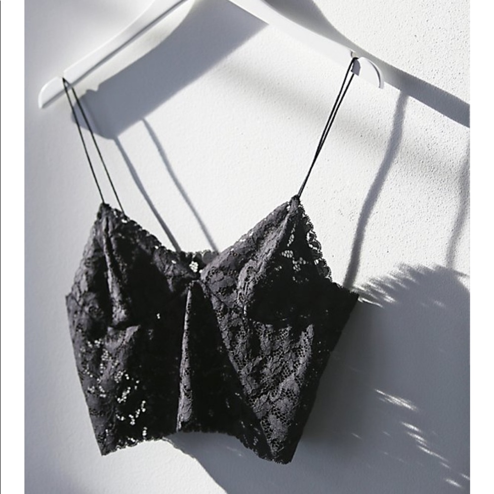 Intimately by Free People black lace crop bra