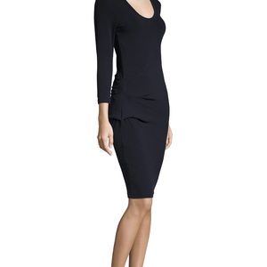 James Perse rouched navy dress Sz 3 (Large)