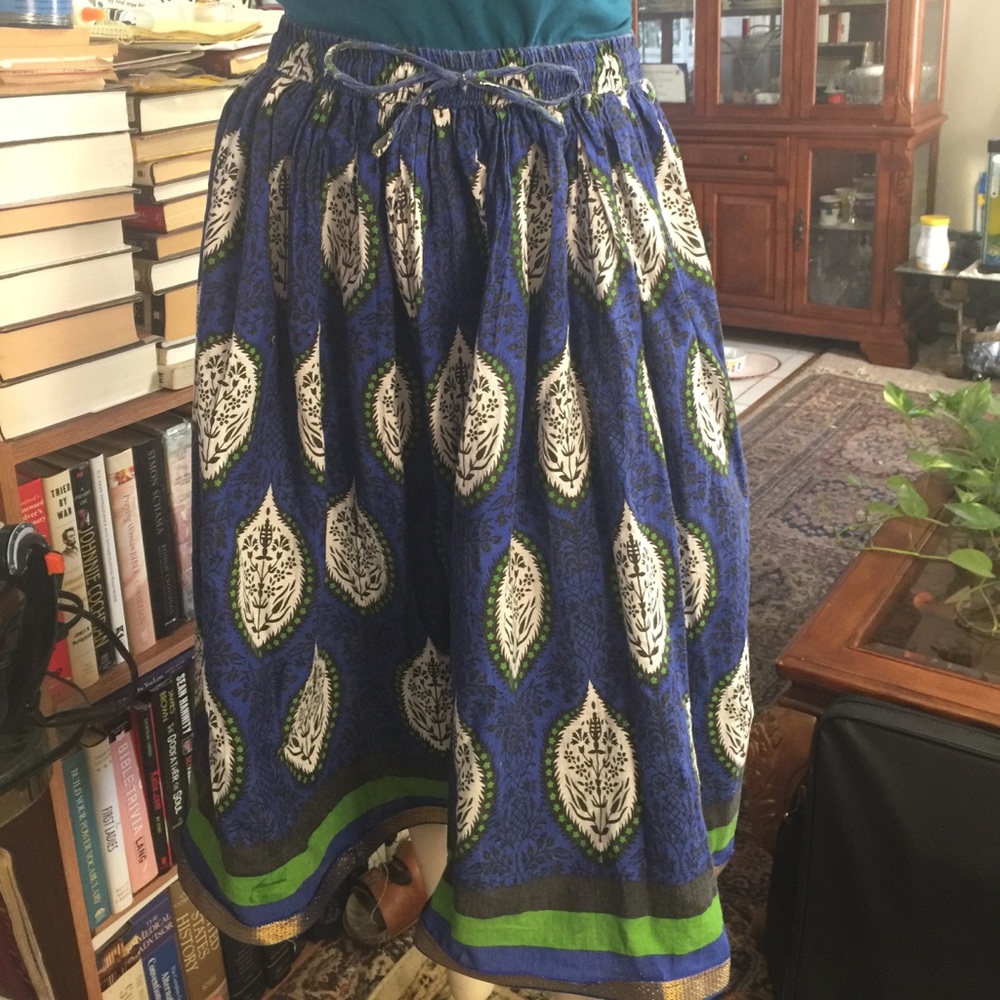 Blue Bohemian Styled Skirt