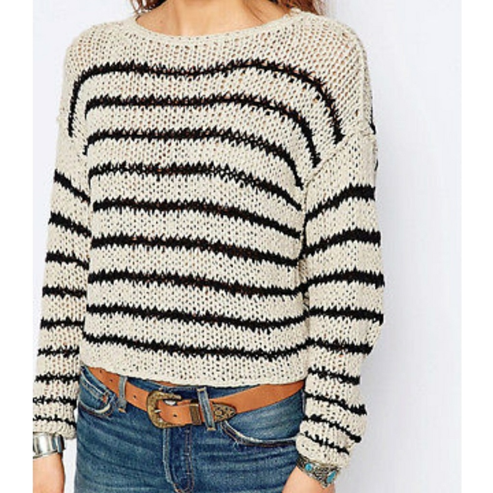 Free People Cropped Sweater