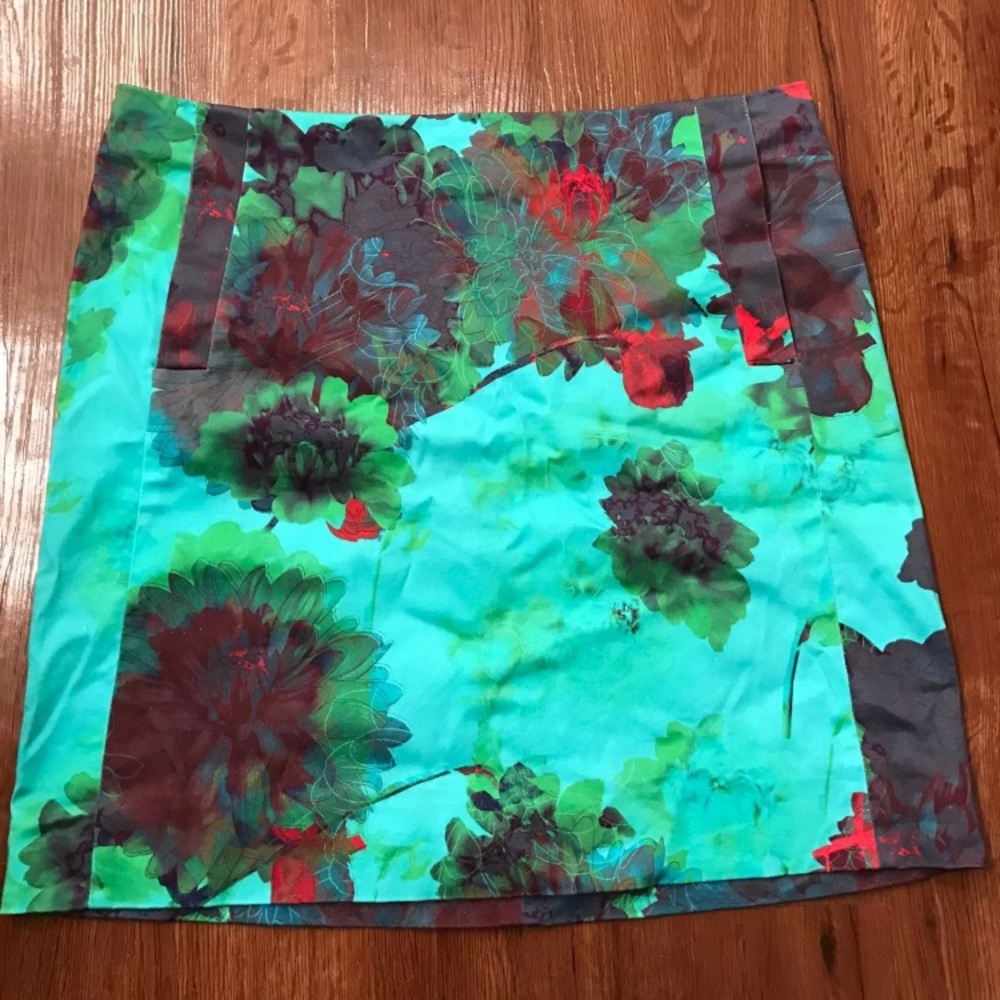 Jcrew floral mini skirt