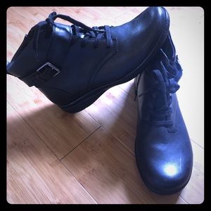 Clarks Black Motorcycle Boots