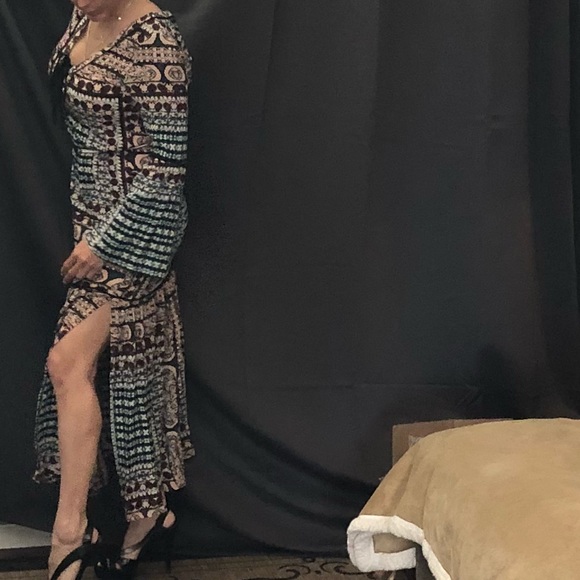 Cleobella Gypsy Floral Bell Sleeve Maxi Dress Long - Picture 4 of 8