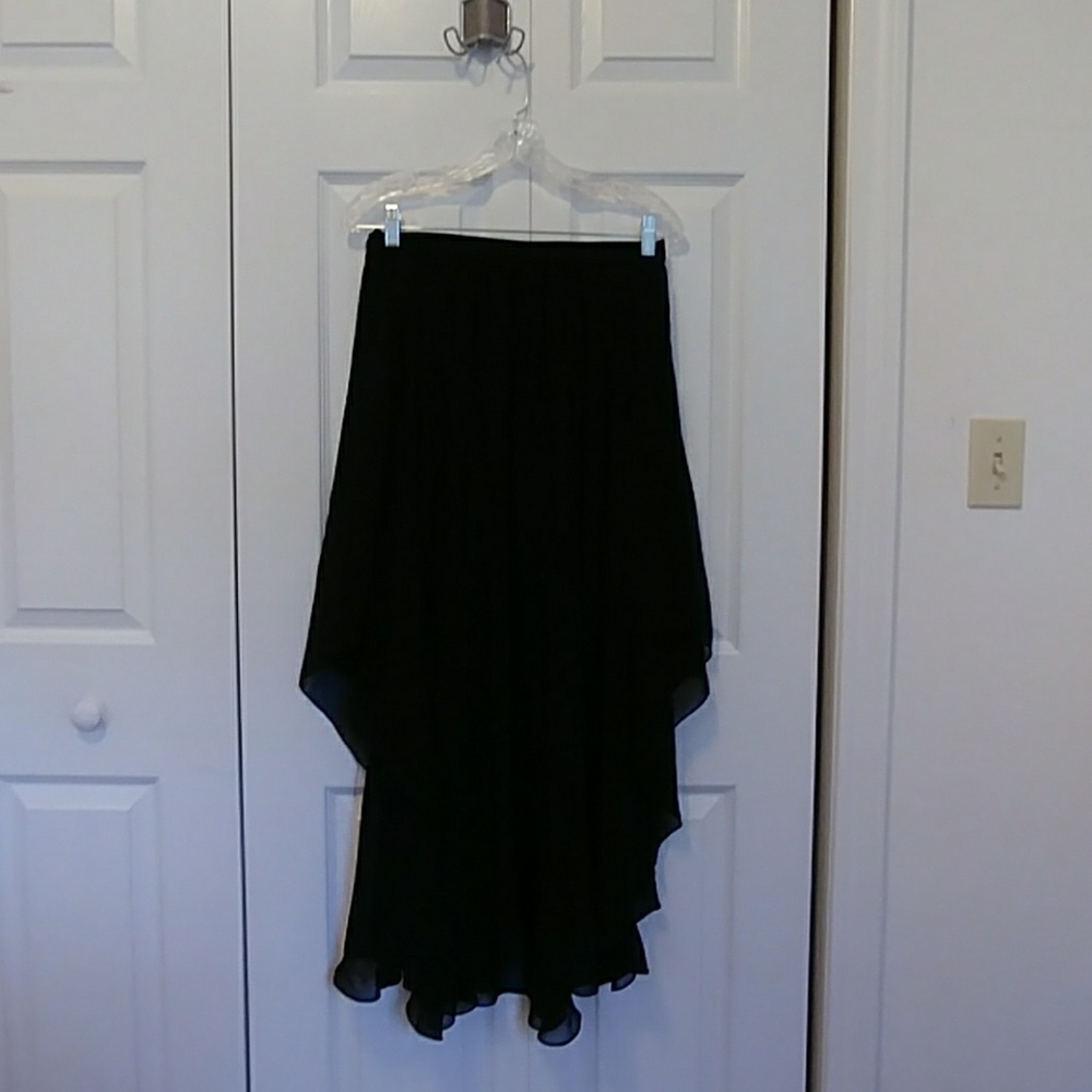 Black High Low Skirt