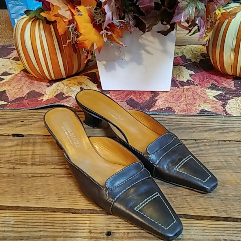 Brunomagli Italian Leather Heels Size 7.5