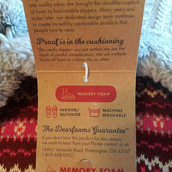 🚫SOLD🚫NWT DearFoam Slippers woman's M 7/8 - Picture 4 of 7