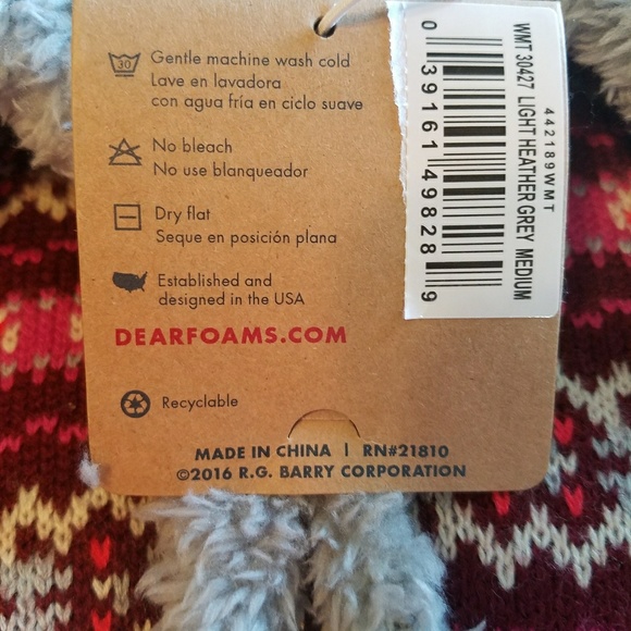 🚫SOLD🚫NWT DearFoam Slippers woman's M 7/8 - Picture 6 of 7