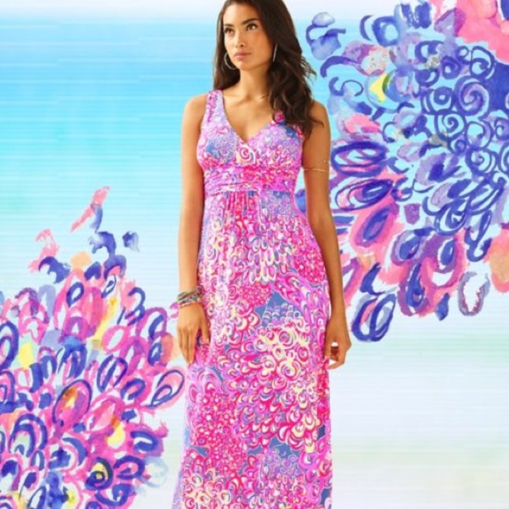 SOLD** Lilly Pulitzer Sloan Maxi Lilly's Lagoon