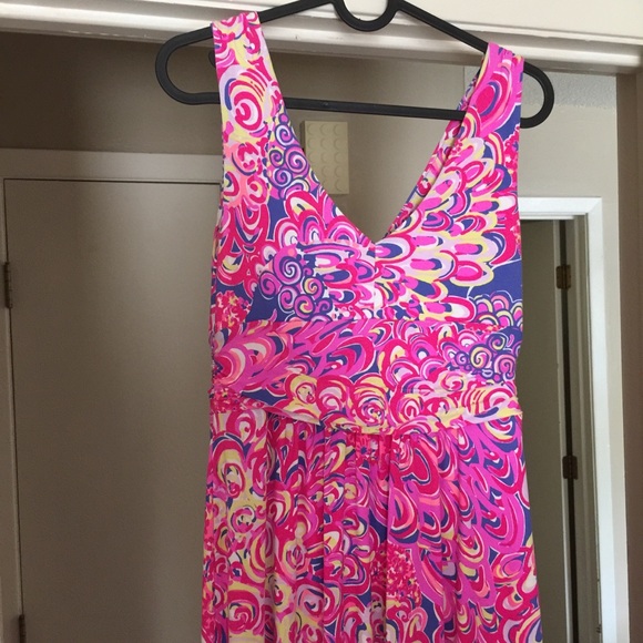 SOLD** Lilly Pulitzer Sloan Maxi Lilly's Lagoon - Picture 3 of 3