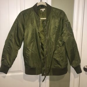 Urban Outfitters Olive Green Bomber