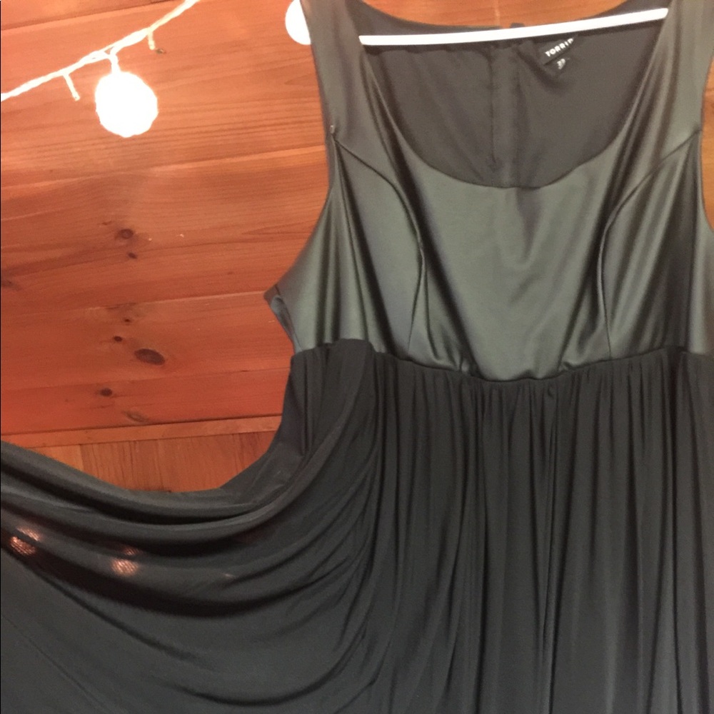 Torrid faux leather mesh evening dress size 22