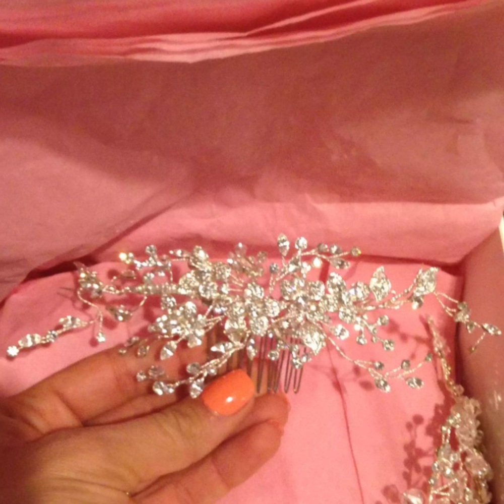 Gorgeous Swarovski custom crystal head piece