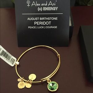 Alex and Ani Peridot bracelet.