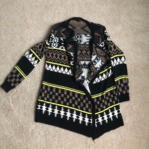 Aztec Open Sweater