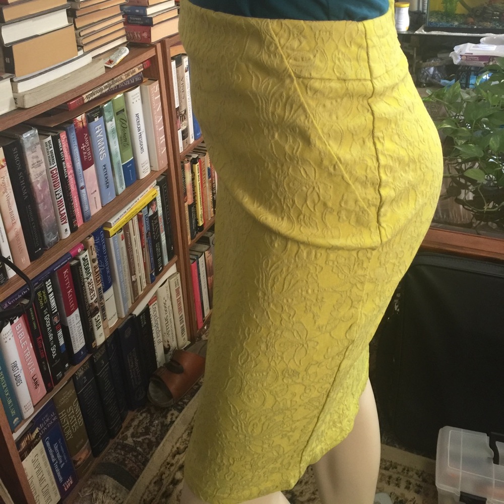 Patterned Pencil Skirt