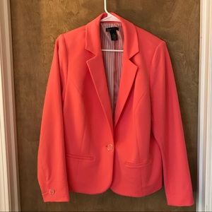 Lane Bryant Salmon/Coral Blazer WORN ONCE
